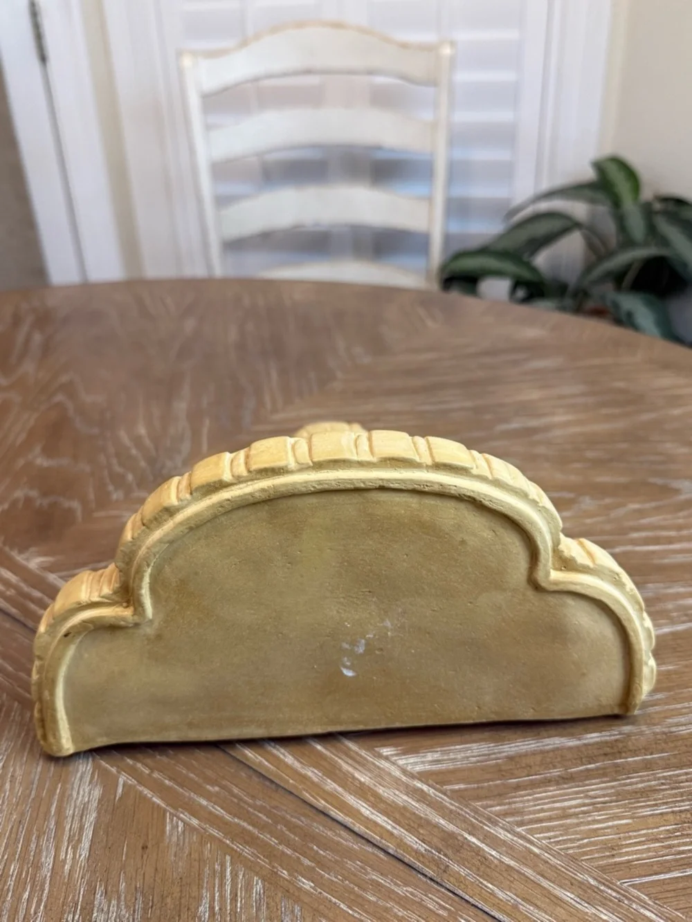 Vintage Wall Shelf Plaque Sconce 9.5” ornate scrolling acanthus leaf
